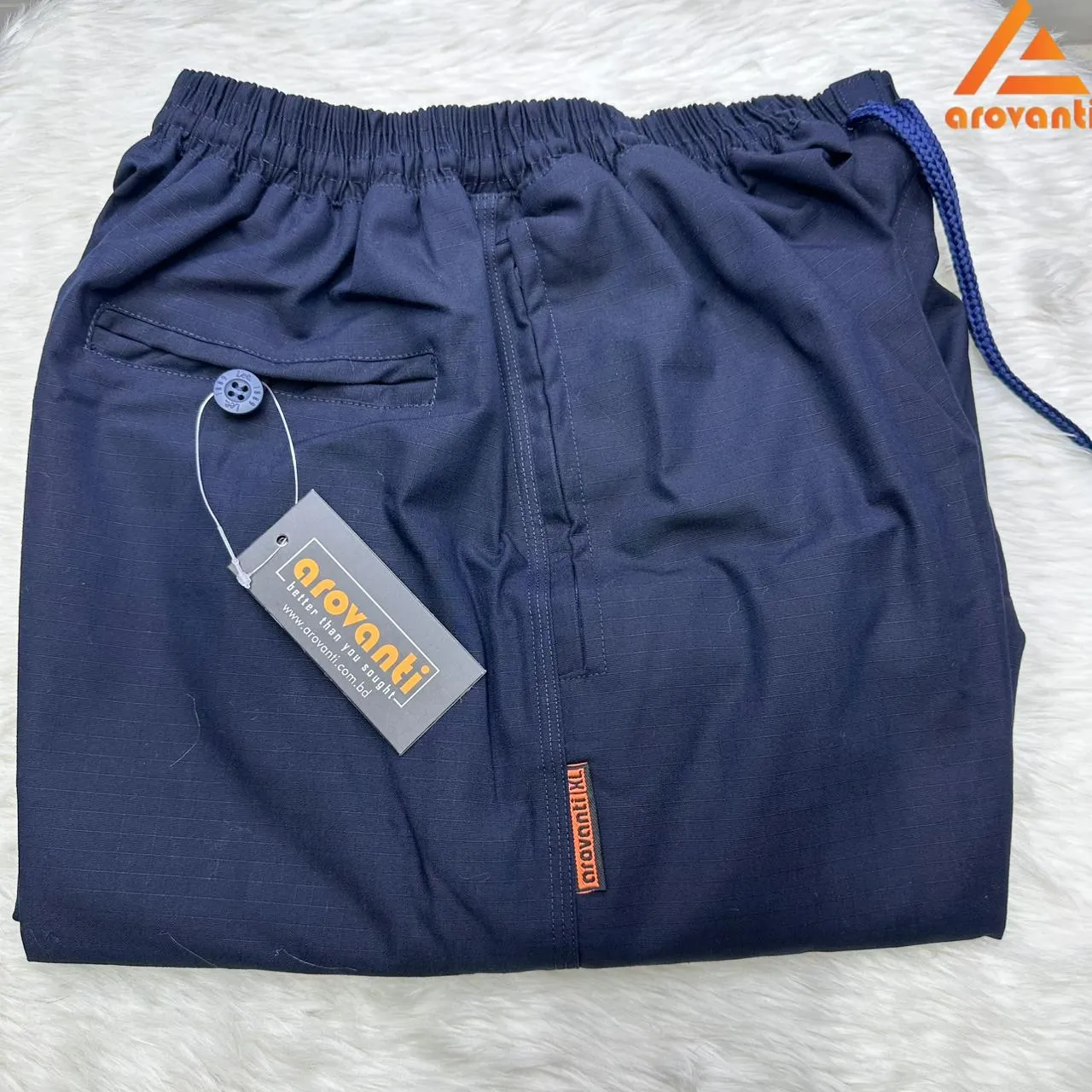 Navy Blue  - Solid Stitch Trouser (Regular Fit)
