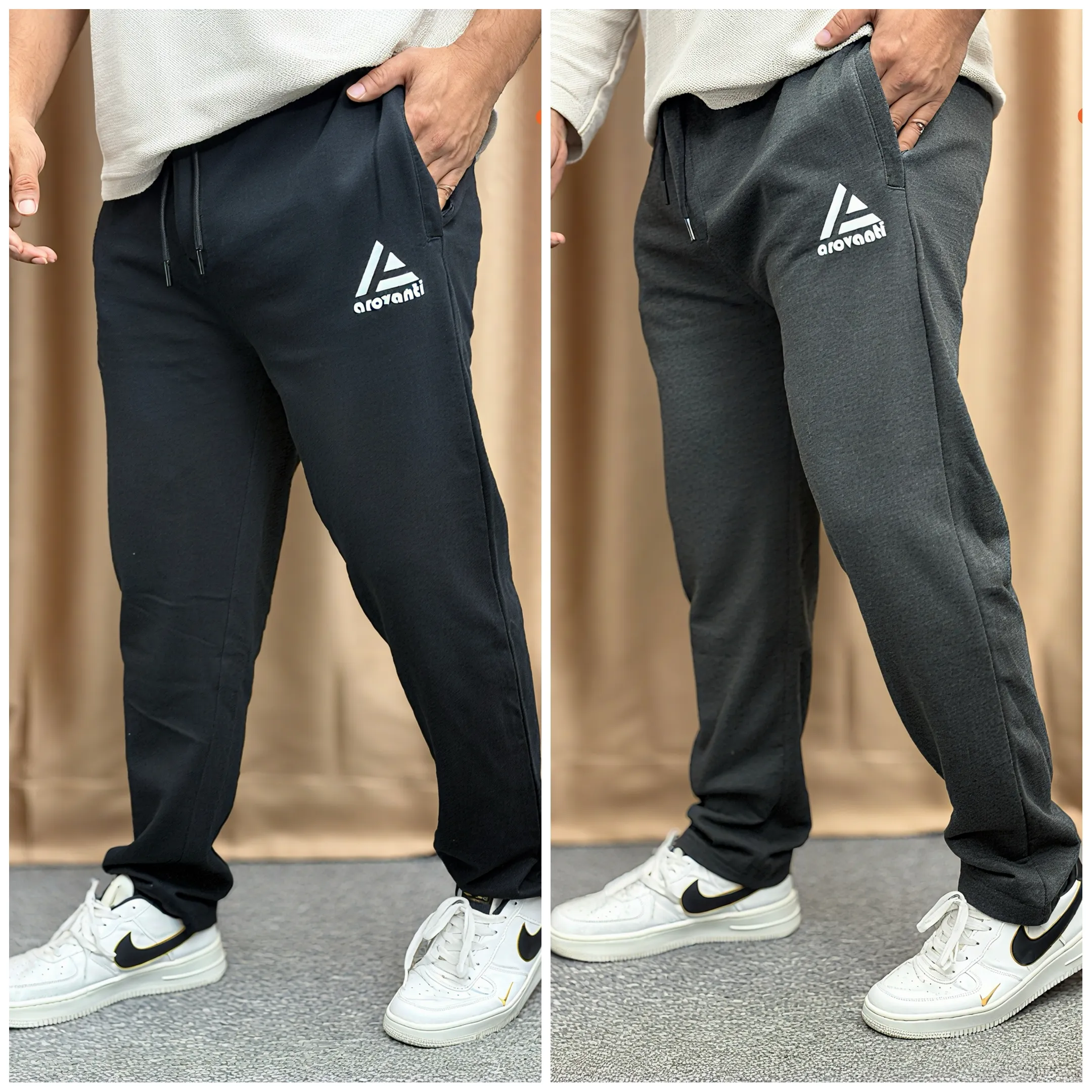 Combo Joggers - Black & Deep Ash