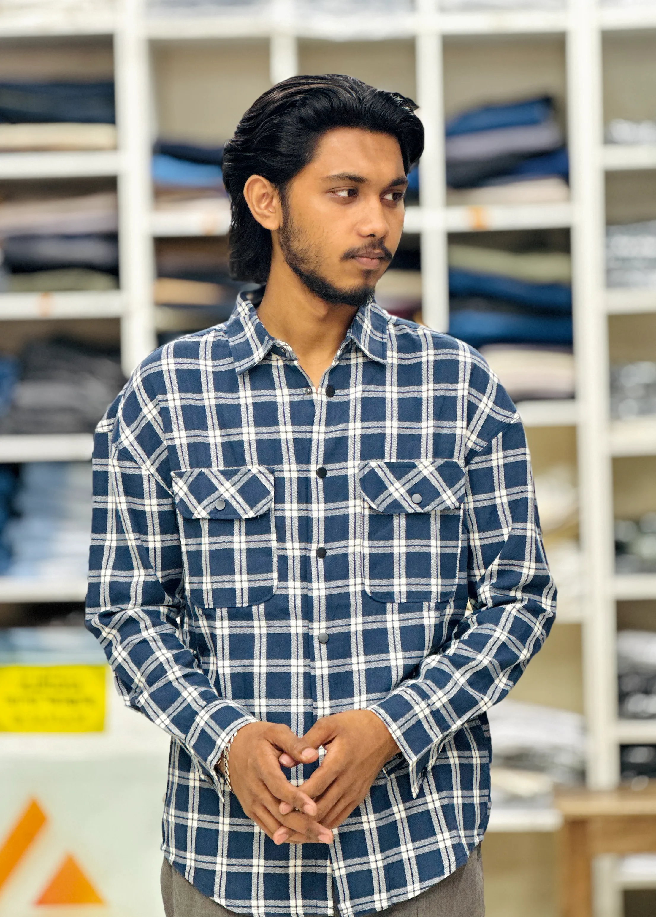 2. Double Pocket Check Shirt -
