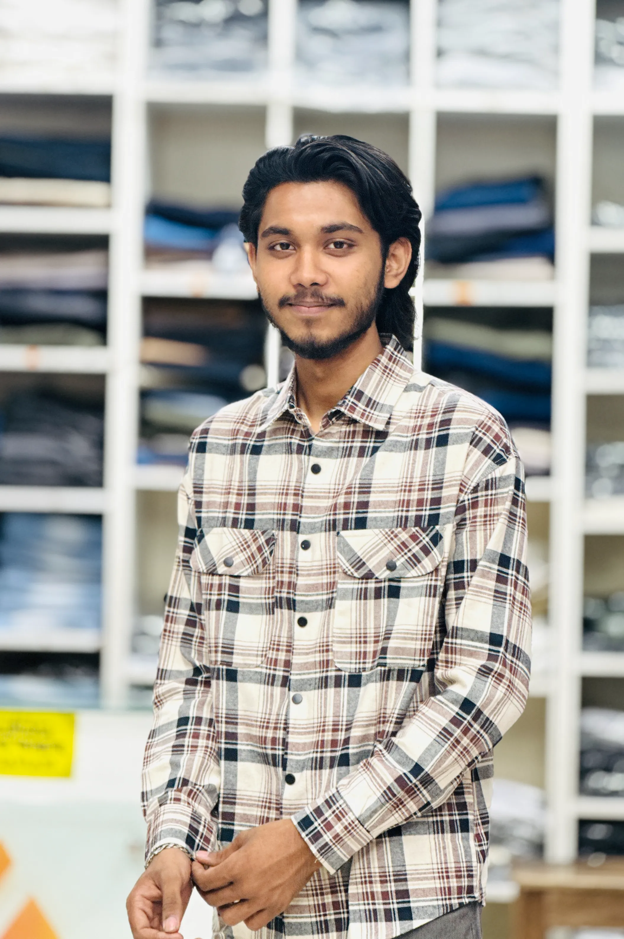 5. Double Pocket Check Shirt